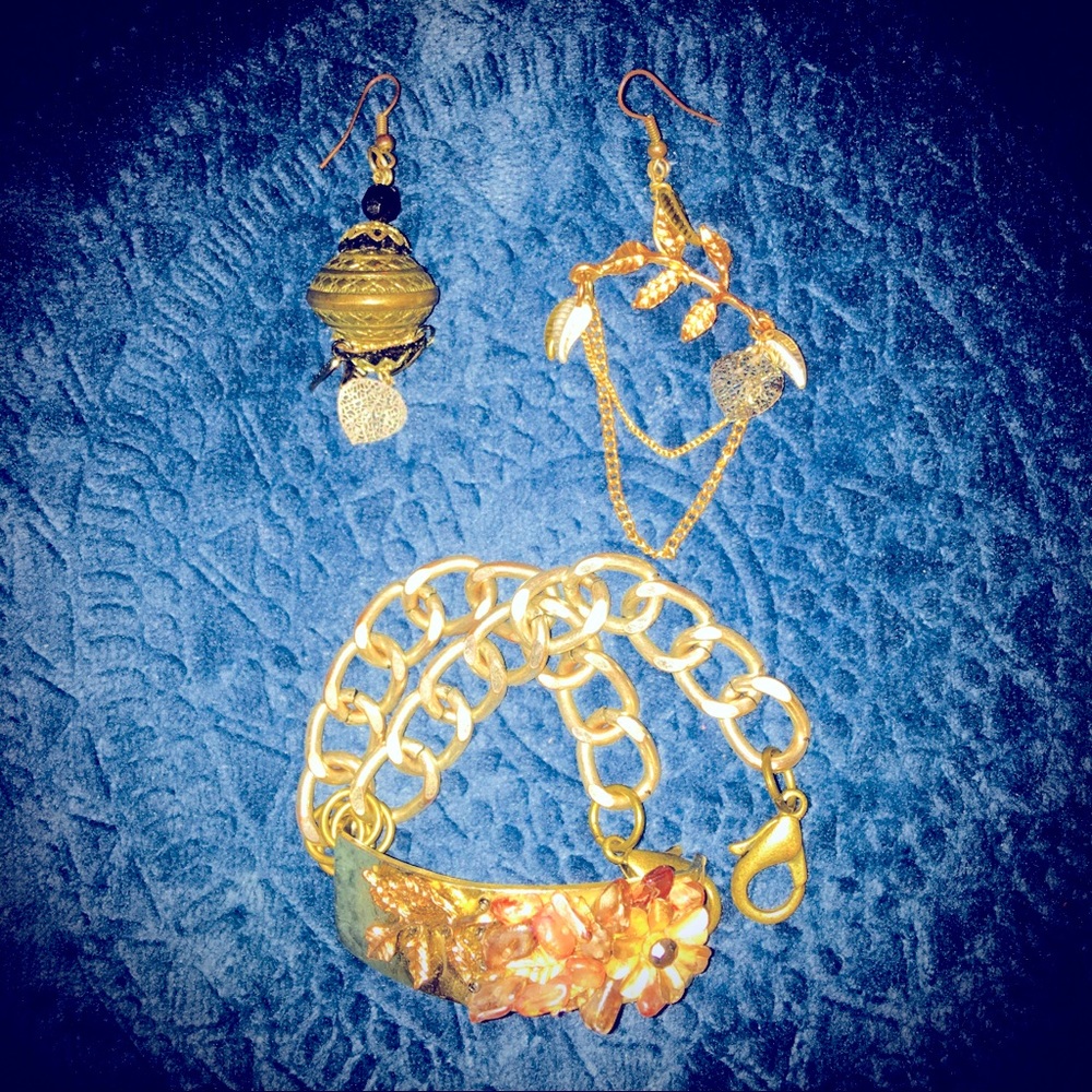Handmade Earrings & Bracelet Set